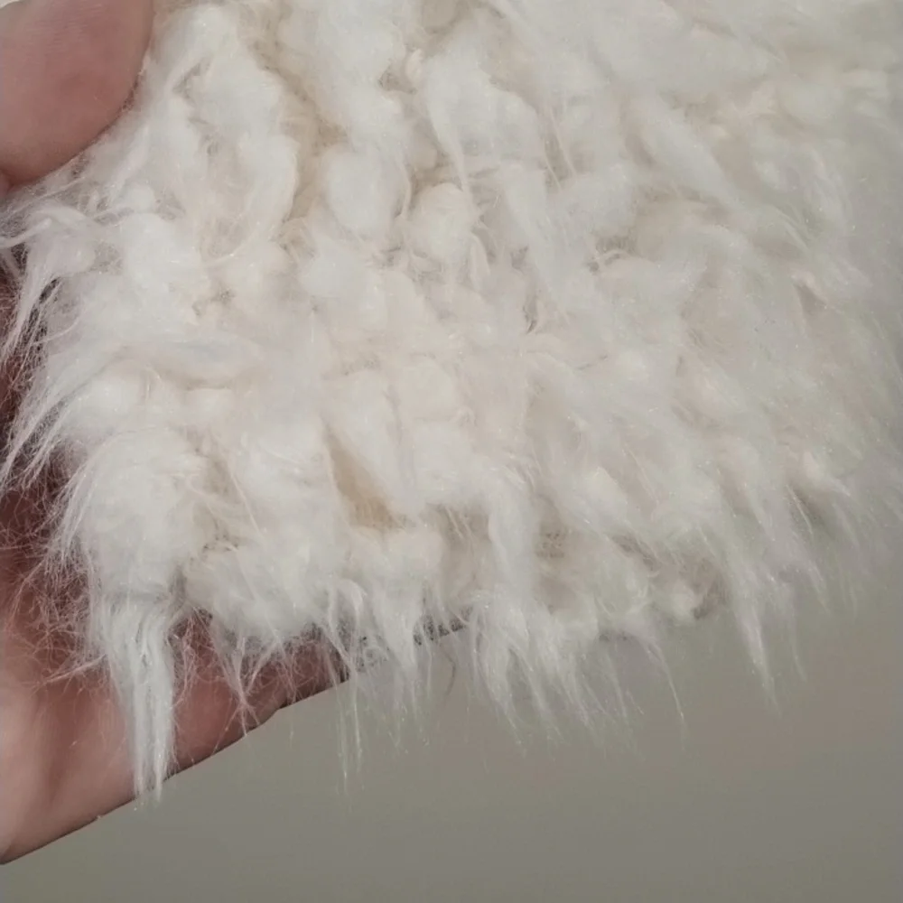 XXI White Faux‎ Fur Mob Wife Statement Jacket